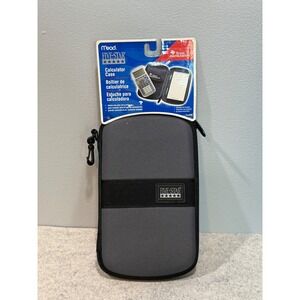 Mead Five‎ Star Texas Instruments Calculator Case Gray Zippered Pouch